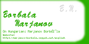 borbala marjanov business card